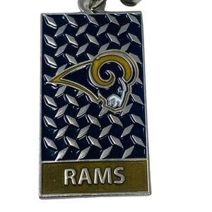 NFL Football Los Angeles Rams Football Gridiron Plate Necklace 18"  Unisex